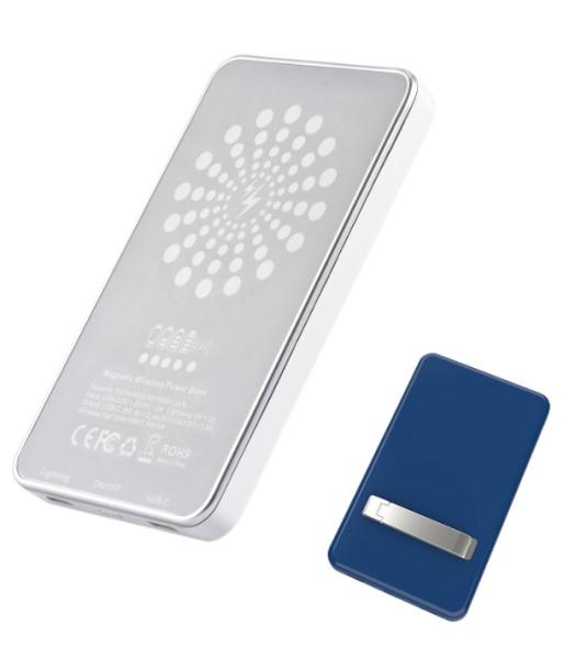 Buy cheap Magnetic Qi 12V1.5A 5000mAh 18W Wireless Power Bank from wholesalers