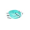 Buy cheap Female To Male Fiber Patch Cord OM3 3M MPO MTP Trunk Cables Aqua Blue from wholesalers