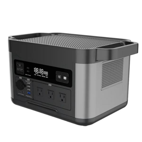 1500W 100V 110V 220V Solar Portable Power Station Outdoor Lifepo4 Battery
