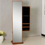 Retro Rotatable 172cm Coat Rack Mirror Jewelry Armoire