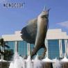 Buy cheap Interesting outdoor garden decoration with large bronze sailfish sculptures from wholesalers