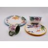 Buy cheap Popular Ceramic Soup Bowls Underglaze Decal 2 Tones Stoneware Semi Porcelain from wholesalers