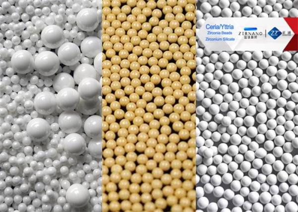 95 Yttria Zirconia Ceramic Grinding Media , 80 Ceria Zirconia High Toughness