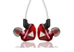 In Ear Wired Metal Earbuds With Mic Red Color 20 - 20KHz Frequency