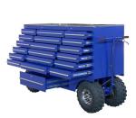 19 Drawers Stainless Steel Top Tool Trolley Cabinet for Iron Car Repair Garage