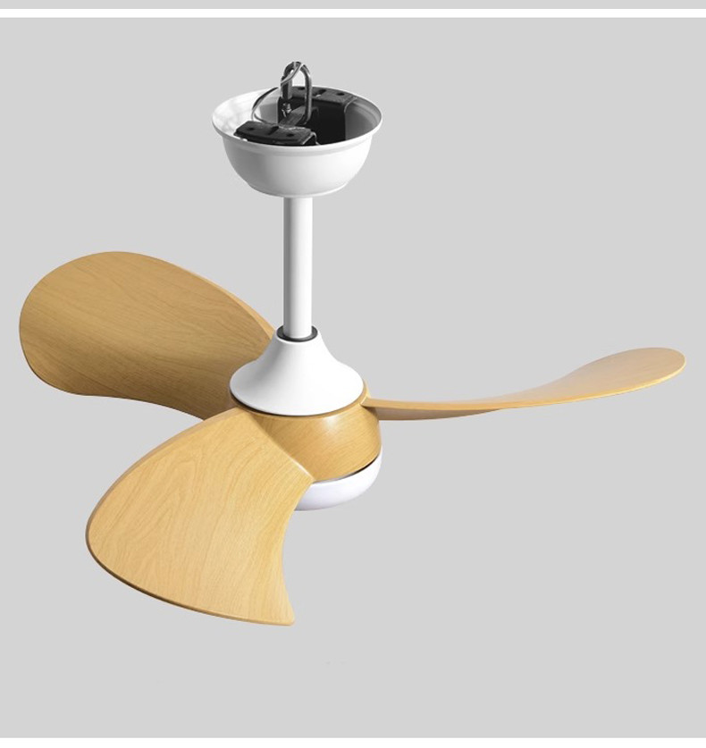 38-Inch Modern LED Ceiling Fan with 3 Blades DC Motor Remote Control Switch Project Installation for Living Room Interiors