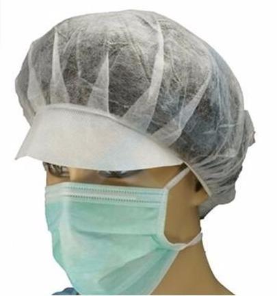 Buy cheap Hygienic Disposable Scrub Caps Peaked Disposable Bouffant Hats Lightweight from wholesalers