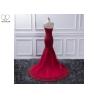 Buy cheap Mermaid Long Tail Prom Dresses Heart Shaped Strapless Bust Beaded Tulle from wholesalers