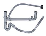 SS 304/201 PP Kitchen Sink Accessories Water Strainer Siphon Flush Drain
