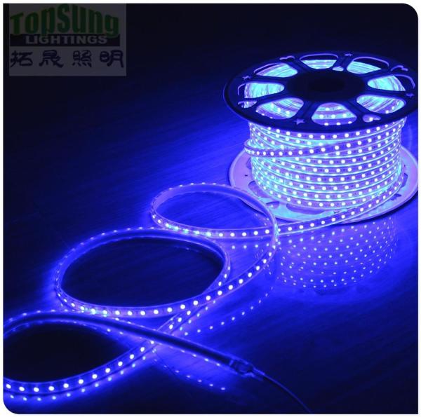 Buy cheap 100m 230v AC led strip 5050 waterproof cuttable strips lights flexible blue color from wholesalers
