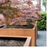 Buy cheap Rectangular Corten Steel Planter Metal Stand Flower Pot from wholesalers