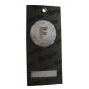Buy cheap Personalized Custom Costume Black Paper Swing Tags Debossed Holographic Logo from wholesalers