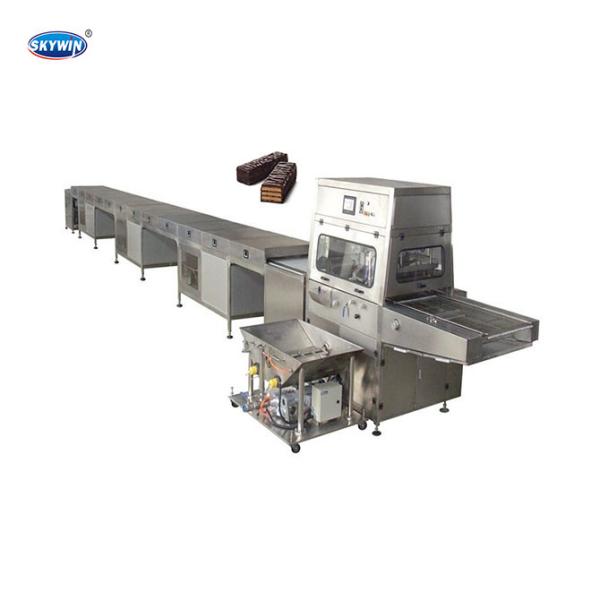 Buy cheap ISO9000 Long Service Life SS304 Chocolate Coating Machine Chocolate Wafer Bar from wholesalers