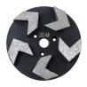 Buy cheap Black 6 Inch 220mm Concrete Diamond Grinding Disc For Polishing Metal from wholesalers