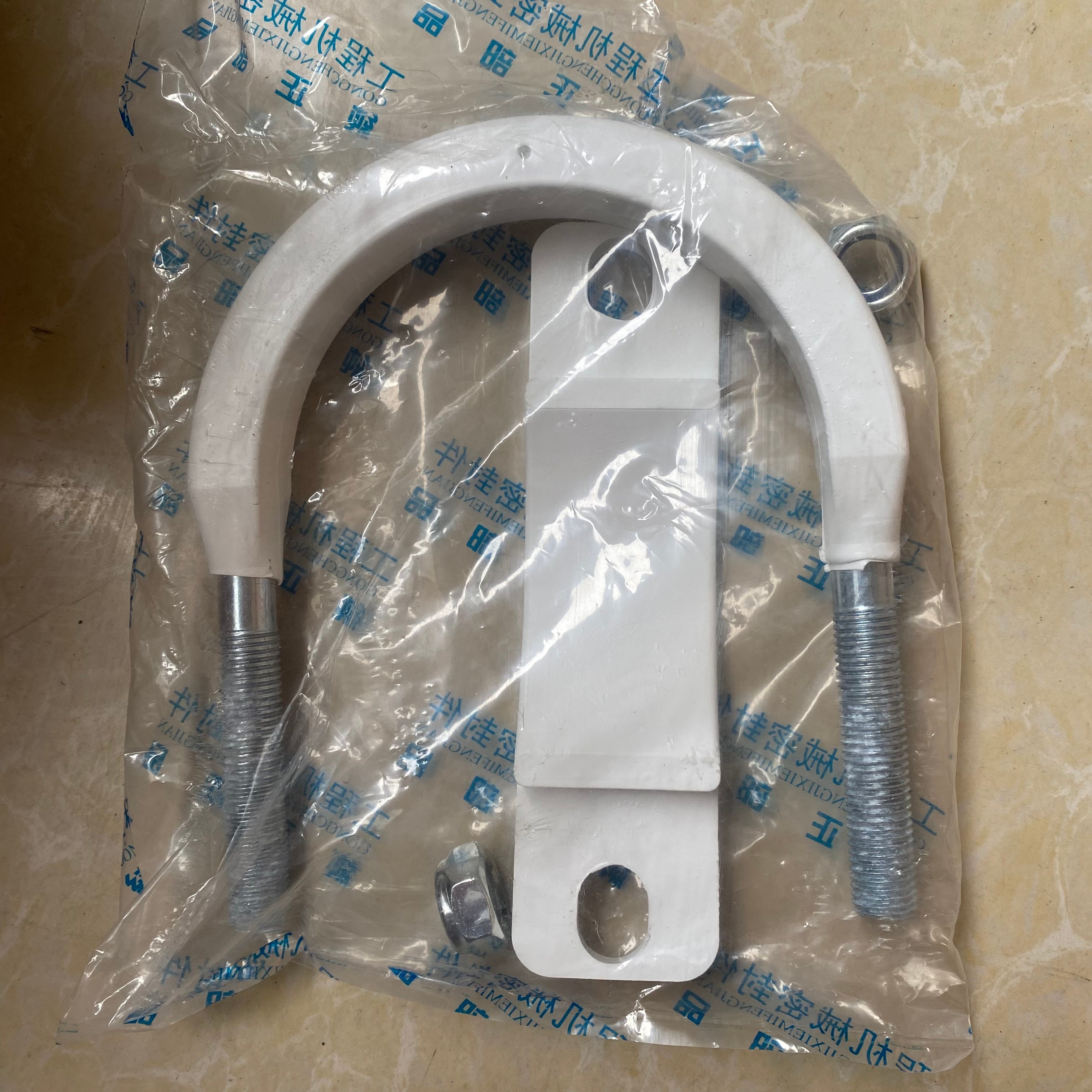 U-Type Clamp Fittings White Color For Putzmeister Sany Zoomlion Concrete Pump Trucks