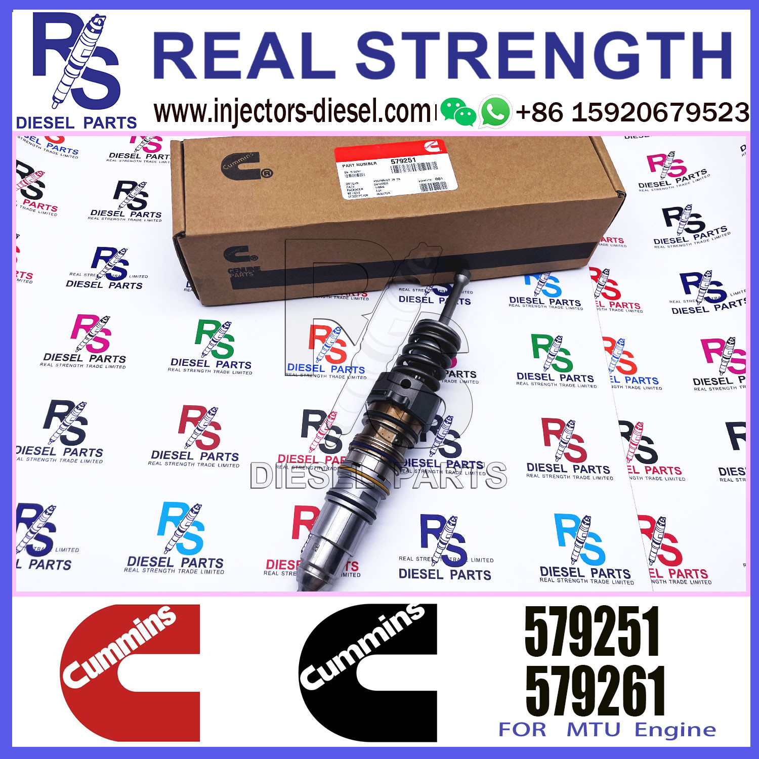 Diesel X15 Fuel Injector 579251 1764364 4903451 4954648 1499257 579263