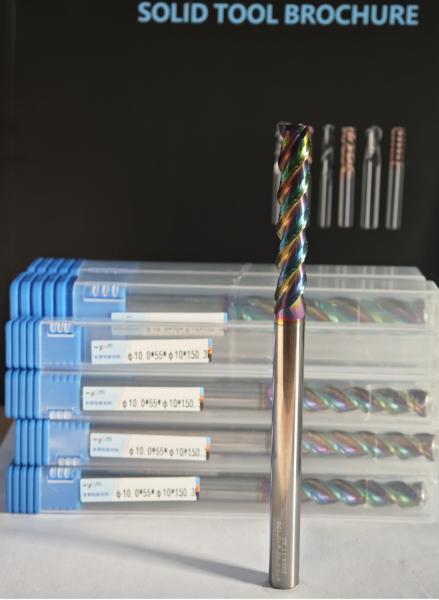 MAE PLUS Φ10x55x10Dx150mm Super Long Length Carbide Mill for Machining Non