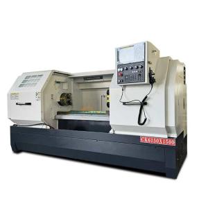 Buy cheap CK6150 750/1000/1500mm distance between two centers GSK Or FANUC Flat Bed CNC Lathe Machine from wholesalers