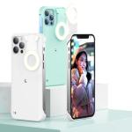 ODM Selfie Light Phone Case , Portable Mobile Phone LED Ring Light Back Cover