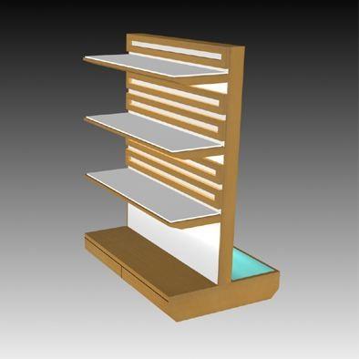 Supermarket Store Display Fruit And Double-Sided Vegetable Stand Rack And