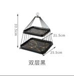 3 Tier 31.5cm Height Steel Fruit Basket Powder Coated Eco Friendly
