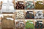 Personalized Sunflower Leopard Print Duvet Sheet Cover Set for Non-Disposable