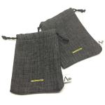 Hot stamping Cotton Rope 18x23cm Jute Drawstring Bag for candy packing