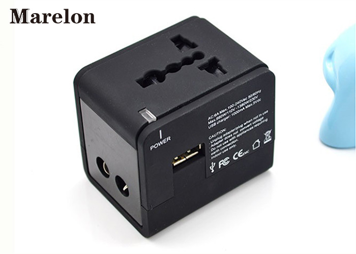 Residential Commercial Travel Power Adapter Five Colors Option Plug With Socket