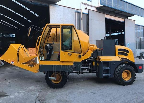Buy cheap Ready Mix Self Loading Concrete Truck Mixer , Hydraulic Pump Mobile Self Concrete Mixer from wholesalers