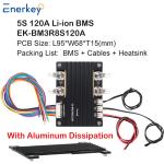Enerkey BMS 5S 120A Military-grade MOS Lithium Battery Protection Board with