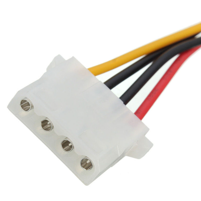 HOT ST 15-pin Male Power Cable to Molex IDE 4-pin Female Power Drive Adapter