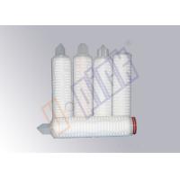 Buy cheap 10 Inch Pleated Filter Cartridge / 0.2 Micron Water Filter For Water Treatment product