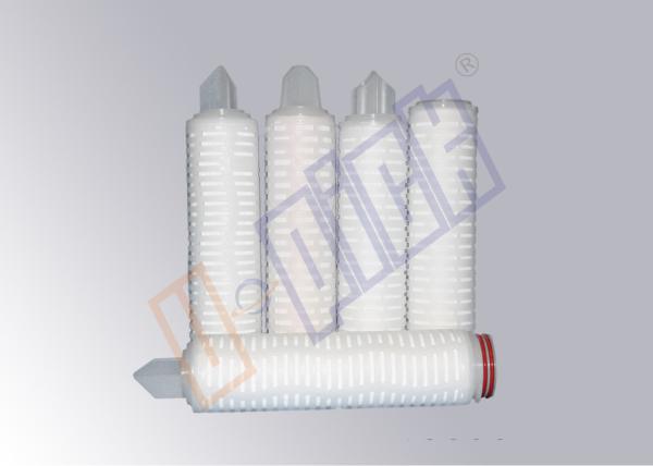 Buy cheap 10 Inch Pleated Filter Cartridge / 0.2 Micron Water Filter For Water Treatment from wholesalers