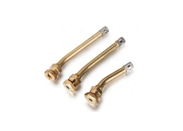 Buy cheap Trucks Brass Valve Stem 9.7mm Rim Hole V3.20.4 Bend 27° 90mm Length from wholesalers