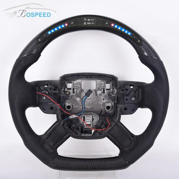 Buy cheap Alcantara LED Landrover Defender Steering Wheel Smooth Leather 350mm from wholesalers