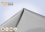 17 OZ Fireproof Silicone Coated Fiberglass Fabric For Fire Curtains And Welding