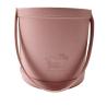 Buy cheap Gold Foil Logo Pink Leather Gift Box Round Gift Box For Flowers from wholesalers