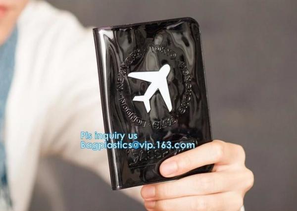 Buy cheap Custom Passport Holder PVC Passport Cover, passport cover PVC leather card holder plastic ticket holder, pack, passport from wholesalers