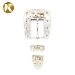 Fashion 2 Color Plate Belt Buckles With Handwork + Machinery Technics