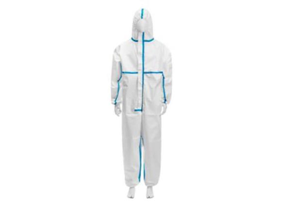 Buy cheap Anti Virus Hooded Disposable Protective Coveralls from wholesalers