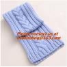 Buy cheap knitted scarf hat and gloves sets for girl's with embroider flower, Fashion Accessory New from wholesalers