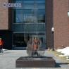 Buy cheap 150cm Forged Metal Sculpture Vanishing Modern Figure Sculpture from wholesalers