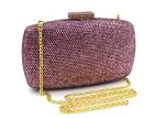 American Style High - Grade Rhinestone Evening Bags Satin Fabric Material