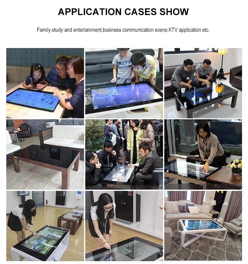 Multifunction Interactive Touch Screen Coffee Table Multifunction Self Service Terminal Kiosk