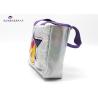Buy cheap Embossed Leather Cosmetic Bag Lady Fashion Toiletry Bag Silver Flashing from wholesalers