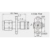 Buy cheap 1.85mm Male to Female Stainless Steel RF Adapter with Flange Mount RF Connector from wholesalers