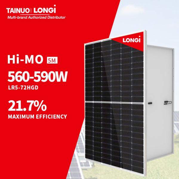 Buy cheap Longi Solar Hi-mo 7 560w Bifacial Solar Panel 580w 585w 590 Watts with PERC Technology from wholesalers
