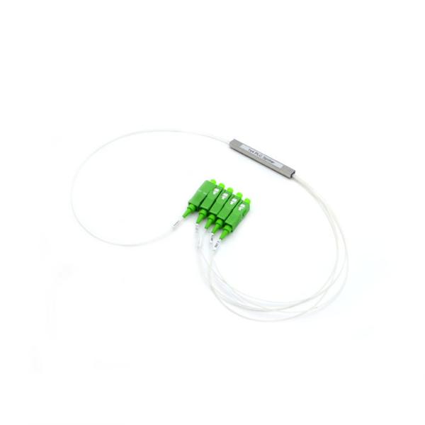 Buy cheap Single Mode 1x4 PLC Fiber Optic Splitter With SC APC Connector from wholesalers