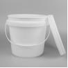 Buy cheap 5L PP Polypropylene Small Chemical Bucket Round With Handles from wholesalers