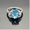Buy cheap Silver Jewelry 9mmx10mm Oval Yellow Cubic Zirconia Ring(R264) from wholesalers